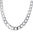 Silver Flat Curb Chain 22"