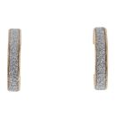 9ct Yellow Gold Moon Dust 15mm Hoop Earrings