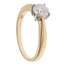 18ct Yellow Gold 0.75ct Brilliant Cut Diamond Solitaire Ring