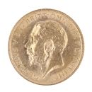 1911 George V Large Head UK Half Sovereign Coin