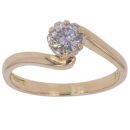 18ct Yellow Gold 0.33ct Brilliant Cut Diamond Solitaire Ring