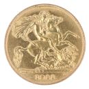 1911 George V Large Head UK Half Sovereign Coin