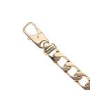 9ct Yellow Gold Rectangle Curb Bracelet 9"