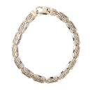 9ct Yellow and White Gold Fancy Bracelet 7.5"
