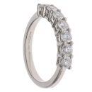 Platinum 0.75ct Brilliant Cut Diamond Seven Stone Eternity Ring