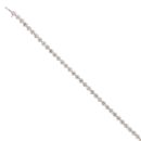 14ct White Gold 4.00ct Diamond Tennis Bracelet 7"