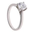 Platinum 1.07ct Brilliant Cut Lab Grown Diamond Solitaire Ring