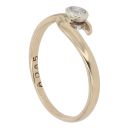9ct Yellow Gold 0.10ct Brilliant Cut Diamond Solitaire Ring