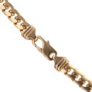 9ct Yellow Gold Plain Curb Chain 18"