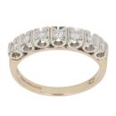 9ct Yellow and White Gold 0.25ct Brilliant Cut Diamond Eternity Ring