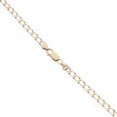 9ct Yellow Gold Square Curb Chain 20"
