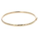 9ct Yellow Gold Patterned Hinged Bangle