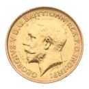 1914 George V Large Head UK Half Sovereign Coin