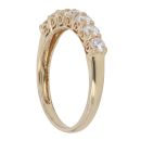 14ct Yellow Gold Cubic Zirconia Half Eternity Ring