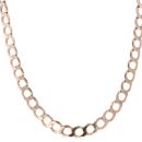 9ct Yellow Gold Plain Curb Chain 20"