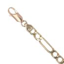 9ct Yellow Gold Figaro Bracelet 8"