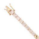 14ct Yellow Gold Cubic Zirconia Tennis Braelet 7.5"