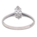 18ct White Gold 0.45ct Marquise Cut Diamond Solitaire Ring