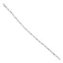 9ct White Gold Cubic Zirconia Infinity Bracelet 7"