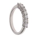 Platinum 0.50ct Brilliant Cut Diamond Seven Stone Eternity Ring