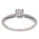 9ct White Gold 0.15ct Diamond Solitaire Ring