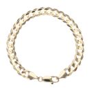 9ct Yellow Gold Curb Bracelet 8"