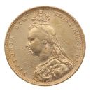 1890 Victoria Jubilee Head Australia Full Sovereign Coin