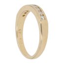 18ct Yellow Gold 0.25ct Brilliant Cut Diamond Half Eternity Ring