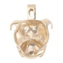 9ct Yellow Gold Bulldog Pendant