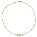 22ct Yellow Gold Trilogy Fancy Bead Bracelet 7"