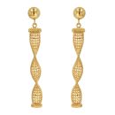 22ct Yellow Gold Fancy Twist Drop Earrings