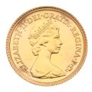 1982 Elizabeth II Decimal Portrait UK Half Sovereign Coin