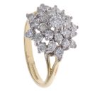 18ct Yellow Gold 1.00ct Brilliant Cut Diamond Cluster Ring
