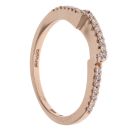 14ct Rose Gold 0.15ct Brilliant Cut Diamond Fancy Ring