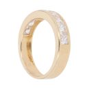 18ct Yellow Gold Cubic Zirconia Half Eternity Ring