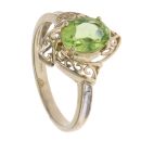 9ct Yellow Gold Peridot Single Stone Ring