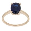 9ct Yellow Gold Kyanite Single Stone Ring