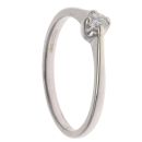 9ct White Gold 0.15ct Brilliant Cut Diamond Solitaire Ring