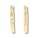 9ct Yellow Gold Diamond Cut Hoop Earrings