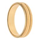 22ct Yellow Gold Patterned Wedding Band 5.2mm