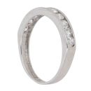 9ct White Gold Cubic Zirconia Half Eternity Ring