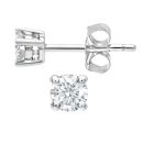9ct Yellow Gold Diamond Earrings