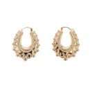 9ct Yellow Gold Gypsy Creole Earrings