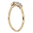 14ct Yellow Gold 0.25ct Old Cut Diamond Five Stone Ring