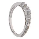 Silver Cubic Zirconia Five Stone Ring By Icesia