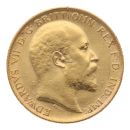 1907 Edward VII Large Head UK Half Sovereign Coin