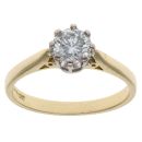 18ct Yellow Gold 0.85ct Brilliant Cut Diamond Solitaire Ring