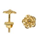 22ct Yellow Gold Granulation Stud Earrings