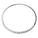 18ct White Gold 1.00ct Baguette Cut Diamond Bangle
