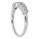 18ct White Gold 0.49ct Brilliant Cut Diamond Half Eternity Ring